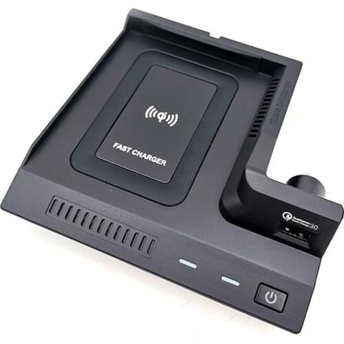 10W Car Console Wireless Phone Charger Pad For Benz C GLC Class AMG W205 X253