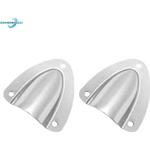 2PCS Stainless Steel Midget Clam Shell Wire Cable Vent Cover Hose For Rowing Marine Yacht Surfing Water Sport Marine Accessories