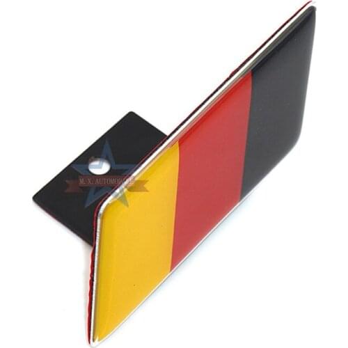 3D National Flag Grill Emblem Badge France British US Germany Flag Stickers Car Styling For BMW Audi Benz Car Accessories