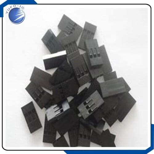 50PCS 1*3Pin Du pont 2.54MM 3P Dupont Connector 3Pin Dupont Plug 1X3PIN Shell Jumper Female