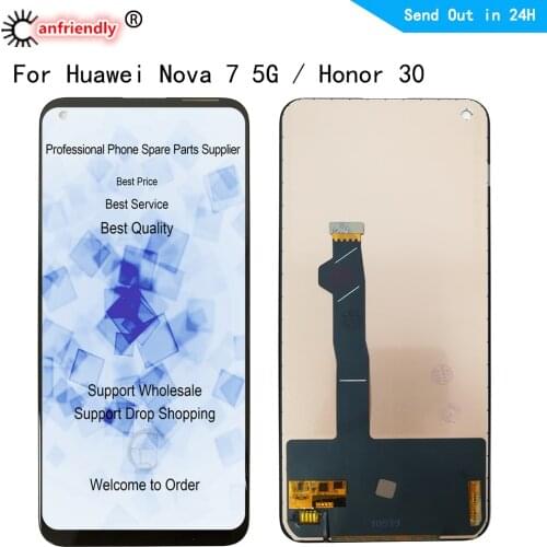 6.53'' LCD For Huawei nova 7 5G JEF-AN00 NX9 AN20 Honor 30 BMH-AN10 LCD Display Touch Panel Screen Digitizer With Frame Assembly