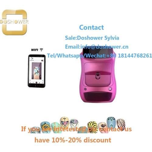 Nail art brush acrylic with designer nail wraps for nail printer wifi