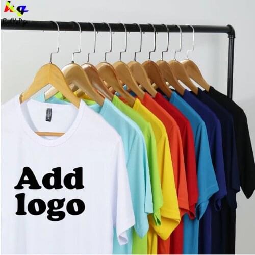 Custom logo quick-drying T-shirt printing logo picture text team name men and women short sleeve shirt advertising shirt