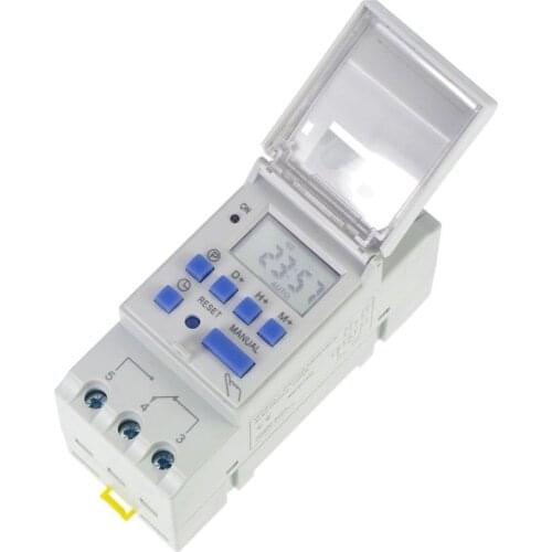 DIN RAIL DIGITAL PROGRAMMABLE 24VDC 16A TIMER SWITCH