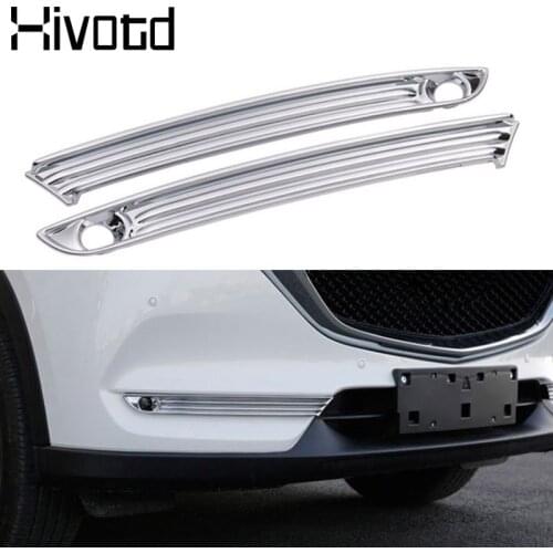 For Mazda CX-5 CX5 2020-2017 Front Fog Light Rear Foglight Taillight Cover Trim Chrome Strip Car Styling Exterior Accessories