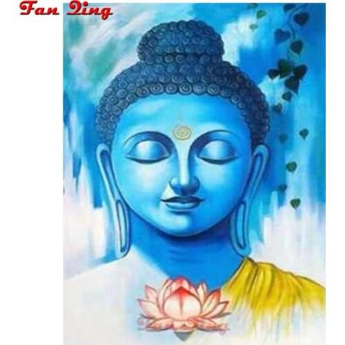 Diy Diamond Painting Lotus Buddha Zen Diamond Embroidery full square rhinestone Cross Stitch Diamond Mosaic Handmade Home Decor