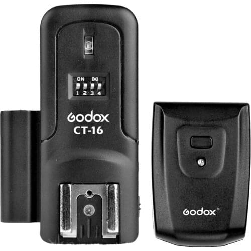 Godox CT-16 16 Channels Wireless Radio Flash Trigger Transmitter + Receiver Set for Canon Nikon Pentax Studio Flash