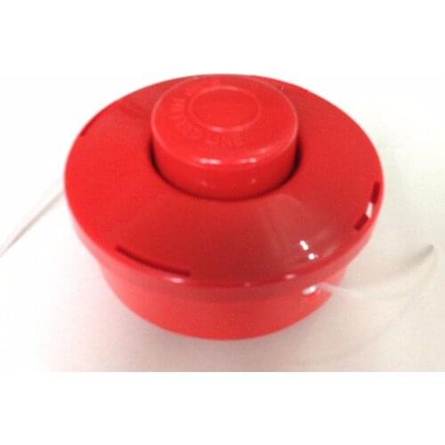 NYLON LINE CUTTING TAP-N-GO BUMP STRIMMER HEAD FOR Brush Cutter Nylon Red Trimmer Head with M10*1.25 Left Hand Adaptor