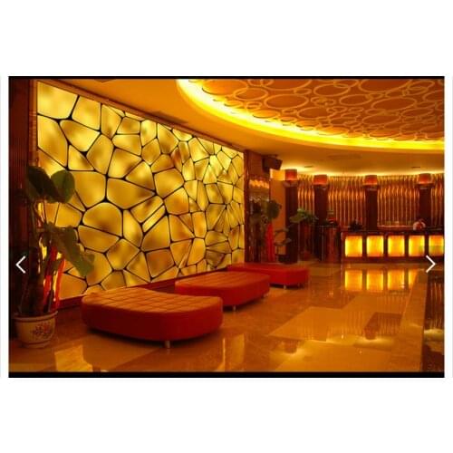 Customized 3d photo wallpaper 3d wall mural wallpaper Simple atmospheric golden KTV decorative background living room decoration