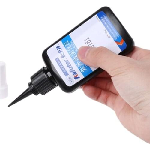 K-3181 UV Light Adhesive Strong Bonding For Metal Wood Glass Crystal Cure Glue 50g