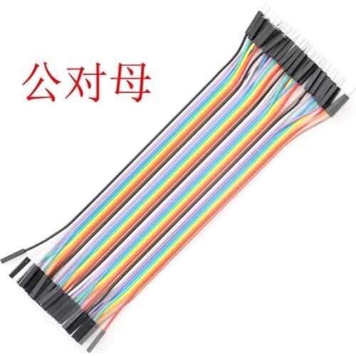 Cable jumper wire dupont line Male to female 2.54mm male to female bread line dupont line 20cm 1P 40P for arduino