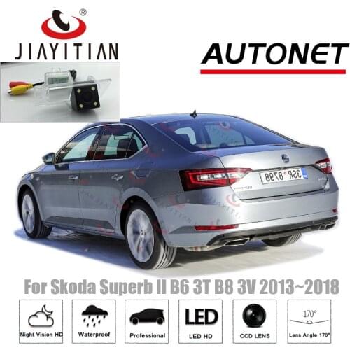 JIAYITIA rear view camera for Skoda Superb 2 3 II III b6 b8 2008~2018 CCD Night Vision Backup camera license plate camera