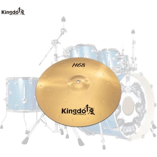 Kingdo H68 series professional cheap brass 12"splash cymbal for drums set