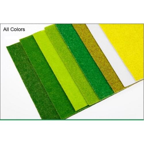 Autumn Green Model grass mat, building model materials, scale models grass mat for 25cm*25cm