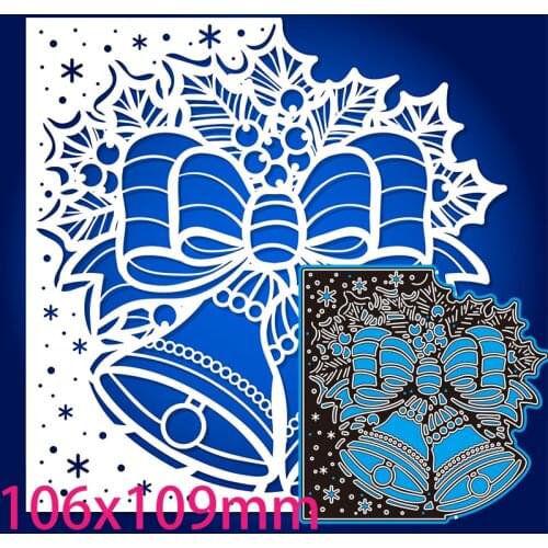 Metal Dies Bells Bowknot New Stencils DIY Scrap booking Paper Cards Craft Making Craft Decoration 106*109mm