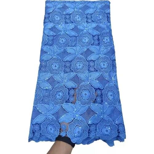 Nigerian Lace Fabrics 2021 High Quality Lace African Lace Fabric Cotton Lace Guipure Cord Lace Fabric For Party Sewing