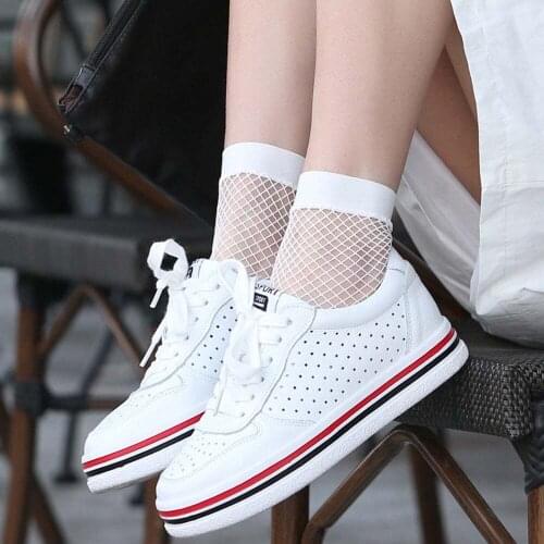 Summer Winter For Beautiful Girl Womens Socks Fashion Women Fishnet Ankle High Socks White Lady Mesh Lace Short Socks
