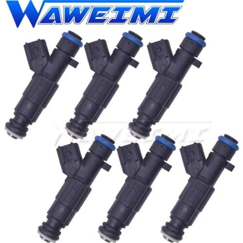 WAWEIMI Brand New 6x Fuel Injector Nozzle 0280156299 For BYD F6 HAIMA Hippocampal Good Performance Fuel Injector