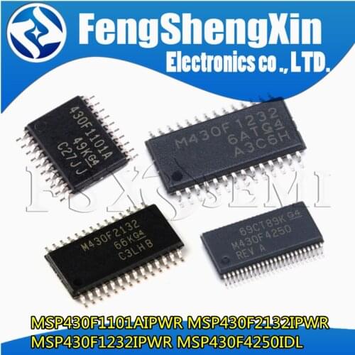10pcs New MSP430F1101AIPWR MSP430F2132IPWR MSP430F1232IPWR MSP430F4250IDL microcontroller