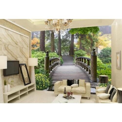 Customize wall paper for bedroom modern Stream water stereoscopic 3d wallpaper papel de parede 3 d TV Background Wall