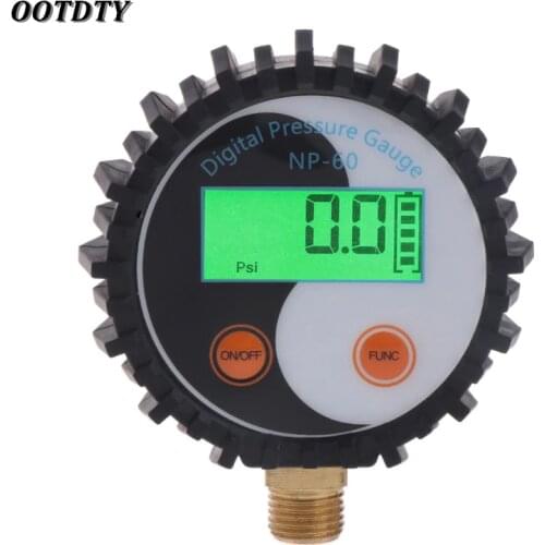 OOTDTY 0-10 Bar G1/4 Battery Power Digital Gas Pressure Gauge Tester Detector 0~145psi
