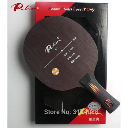 Palio official B-5 pure wood table tennis balde loop and fast attack good in control racket sports ping pong game