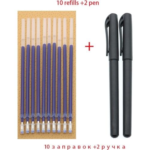 Bullet Pen 0.5mm Pen 2 + 10 Box Office Supplies Test Accessories Blue Black Red Ink Writing Learning Stationery Writing Smooth
