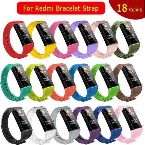 Replacement Silicone Wriststrap Smart Wrist Strap Sport Strap For Redmi Band Bracelet Accessories For Xiaomi Redmi Band Strap