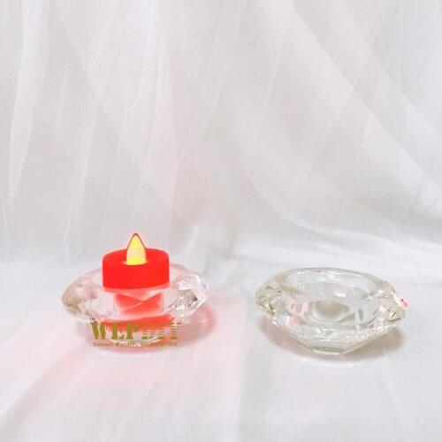 Glass candle holder General lighting candle holder Home restaurant candlelight dinner candle holder