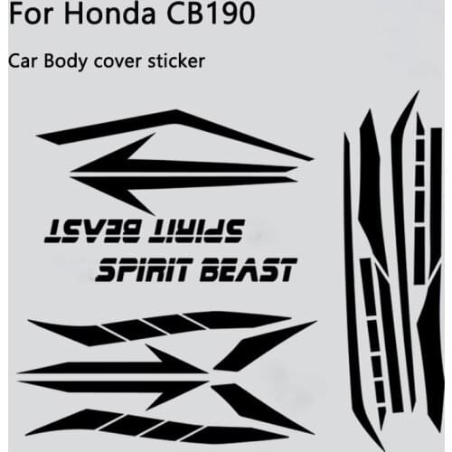 PVC Body Reflective Sticker for Honda Motorcycle CB190R Storm Eye Personality Body Reflective Waterproof Decoration Modification