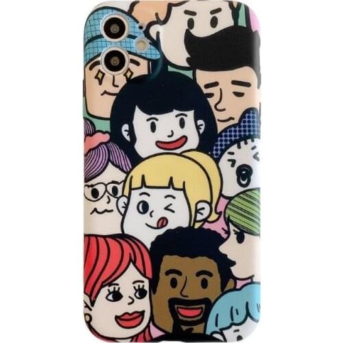 Contrast Color Checker Board Case for iPhone 11 12 Pro Max 8 7 6 6s Plus Xr XsMax X Xs SE 2020 12 Color Candy Soft Back Cover