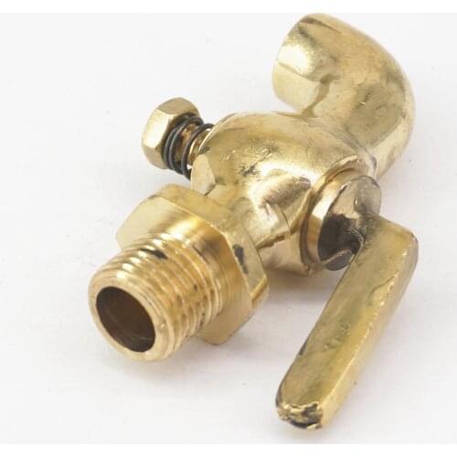 1/4" BSP Male Thread Connection Bronze Antique vintage brass one handle faucet water tap Petcock Plumbing