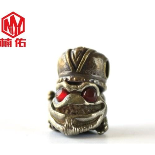 1PC Retro Brass Copper EDC Paracord Beads Lanyard Pendants Knife Beads Umbrella Rope Cord Necklace Bracelet Beads Pendants