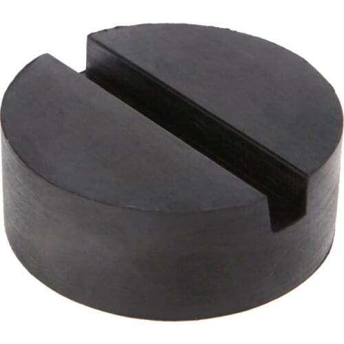 1XFloor Slotted Car Rubber Jack Pad Frame Protector Guard Adapter Jacking Disk Pad Tool for Pinch Weld Side Lifting Disk