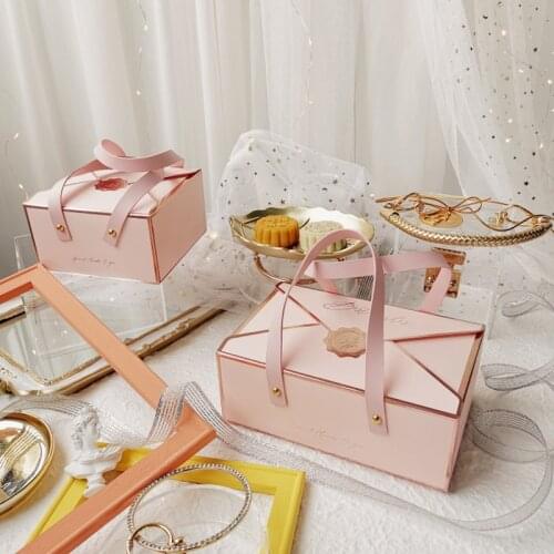 10pcs envelope новый год christmas box Baking packaging gift box portable cake box wedding коробка упаковка пакеты для печенья
