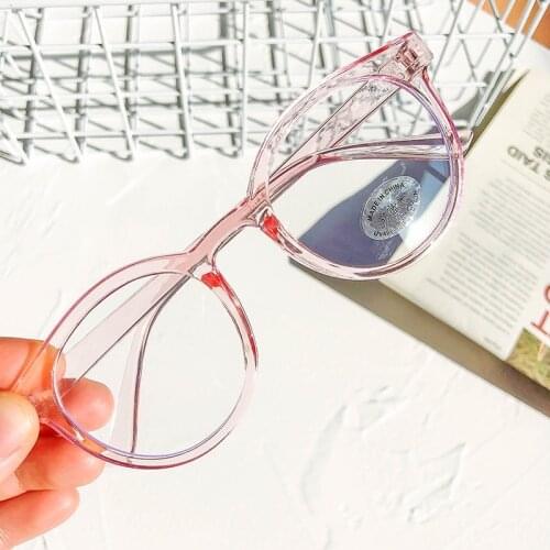 2020 Kids Transparent Anti-blue Light Eye Glasses Children Retro Frame Kids Computer Glasses Frame