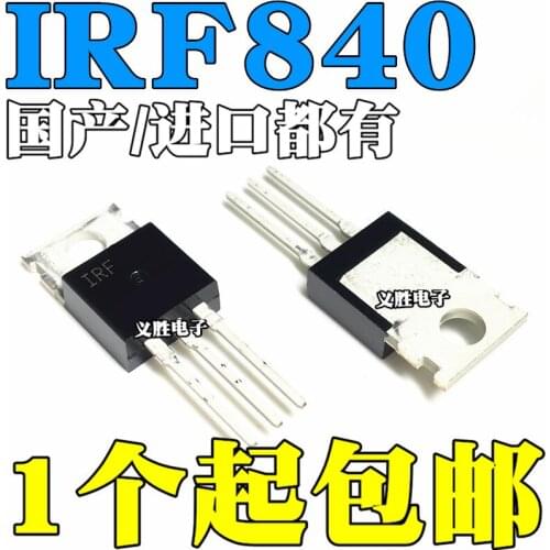6 pçs/lote IRF840 IRF840PBF TO220 TO-220 Novo original