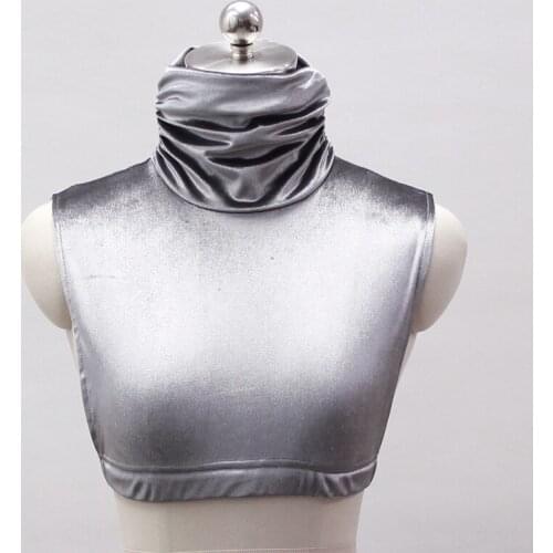 Velvet Fake Collar Elegant Women Solid Faux Collar Detachable Collar Lapel Blouse Ladies Clothes Accessories