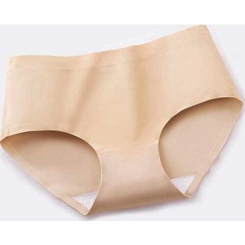 Seamless Panties Briefs Intimates Daily Lingerie Hot Sale Summer Style Underwear Women Ladies Girls Low Waist Solid Briefs