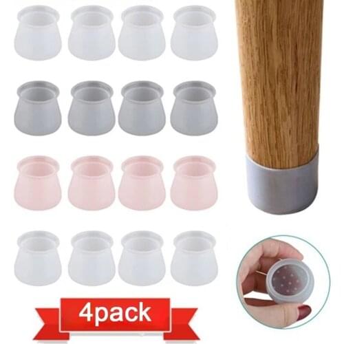 4/8/16pcs Silica Gel Furniture Leg Protection Cover Table Feet Pad Floor Protector for Chair Leg Floor Anti-slip Table Legs