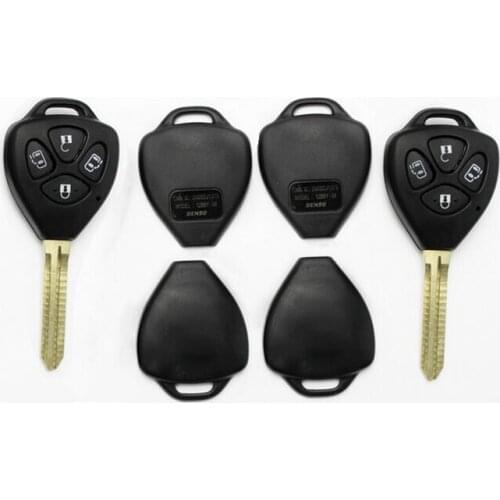 4 Buttons Remote Key Shell Case For Toyota Camry TOY43 Blade With Door Opener Button (logo can be removed) 10PSC/lot