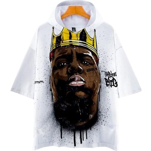 Shirt men New the notorious biggie 3D printed Brand Anime Design T Shirt Print Hooded Tshirt3D digital printing Harajuku