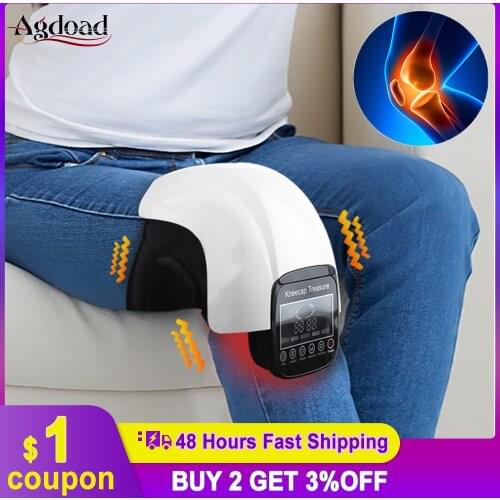 Infrared 3 Heating Levels Knee Massager Electric Vibration Massage Air Pressure Joint Physiotherapy Rehabilitation Equipment