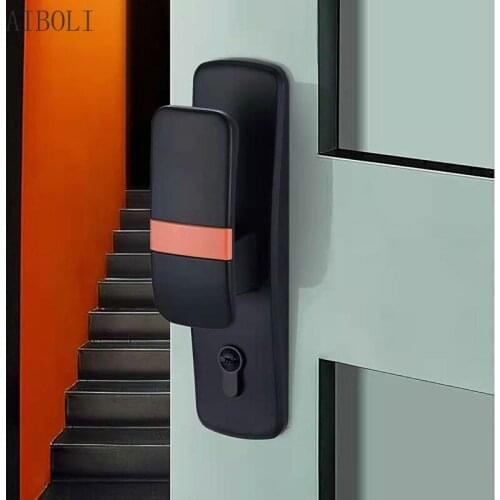 Interior Door Office Split Mute Household Interior Door Lock Room Door Lock Handle Zinc Alloy New Sliding Door Lock