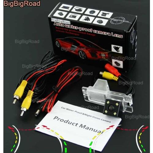 BigBigRoad Car Intelligent Dynamic Track Rear View Camera Night Vision Waterproof For SsangYong Actyon Korando Rexton Kyron