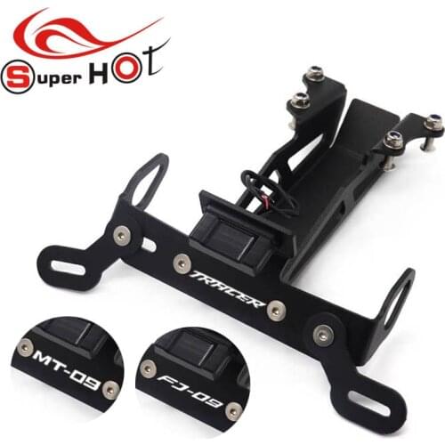 For Yamaha FJ09 FJ-09 MT09 MT-09 Tracer 900 2015-2020 LED License Number Plate Frame Holder Bracket Tail Tidy Fender Eliminator