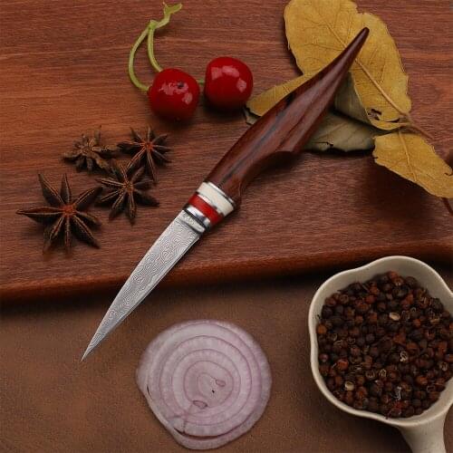 Damascus Vg10 Steel Core Fruit Carving Kitchen Special Outdoor Camping Multifunctional EDC Tool Knife