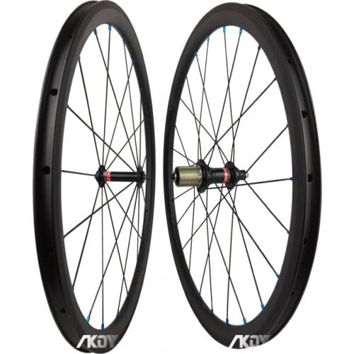 24 Inch Wheelset Carbon 30mm Depth 21mm Width Rim/V Brake Clincher Front 20 Holes Rear 24 Holes 9/10/11 Speed 20" Wheelset BMX