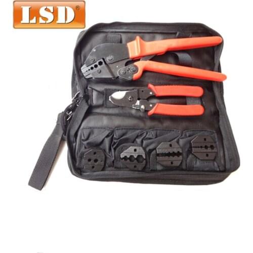 Combination hand tool set for TV cables,coaxial cable crimping tool BNC crimping tool kit with replaceable dies AP-K05H