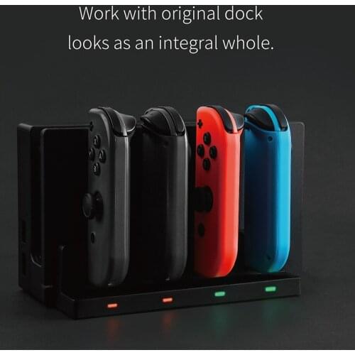 Charger Stand Joy Con Accessories Game Entertainment for Switch Controller Charging Station with LED Indicators